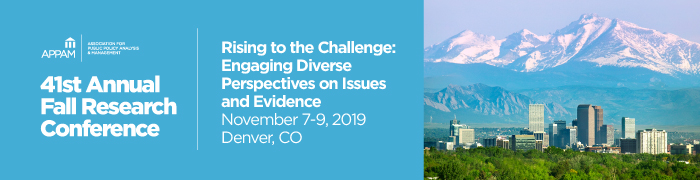 2019 APPAM Fall Research Conference
