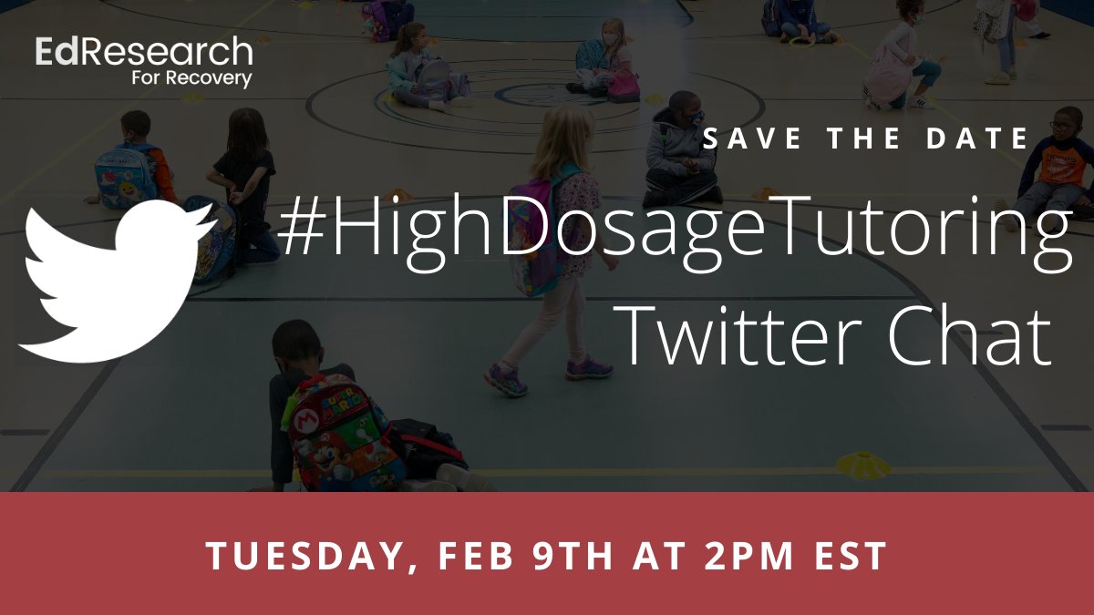 HighDosageTutoring Twitter Chat